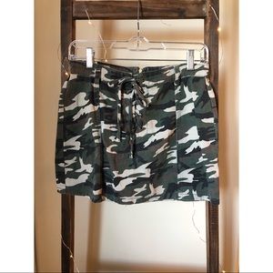 Camo print skirt